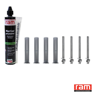 KIT FIX CHIMIQUE 160ml 1xCANULE 4xTAMIS 4xTF 10X110 4xECR/ROND